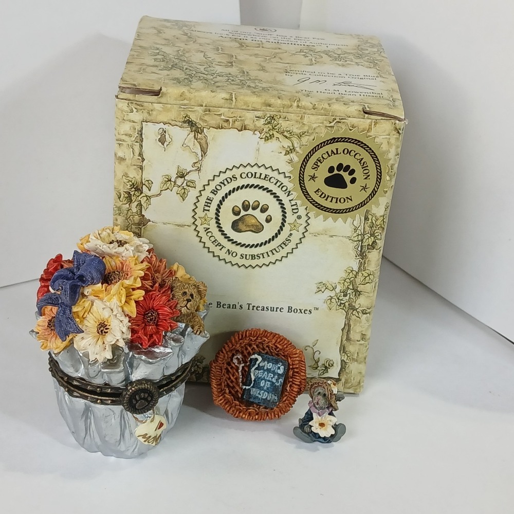 Uncle Beans Treasure Boxes Flora's Bloomin Bunch Daisy McNibble 2001 Mothers Day
